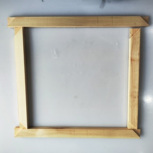 簪花仕女图右一局部材料包颜料画框白描稿小块绢小彩图勾线笔