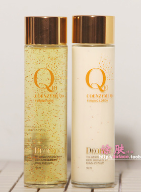 韩国Deoproce 三星Q10紧肤弹力柔肤水乳液保湿滋润提亮紧致去细纹