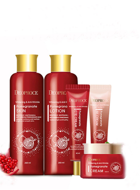 韩国Deoproce迪戈内斯石榴水乳眼霜面霜BB补水保湿润提亮紧致弹力