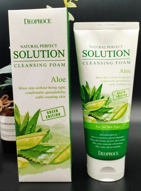 韩国原装Deoproce迪戈内斯芦荟泡沫洗面奶深层清洁控油收毛孔170g