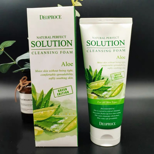 韩国原装Deoproce迪戈内斯芦荟泡沫洗面奶深层清洁控油收毛孔170g