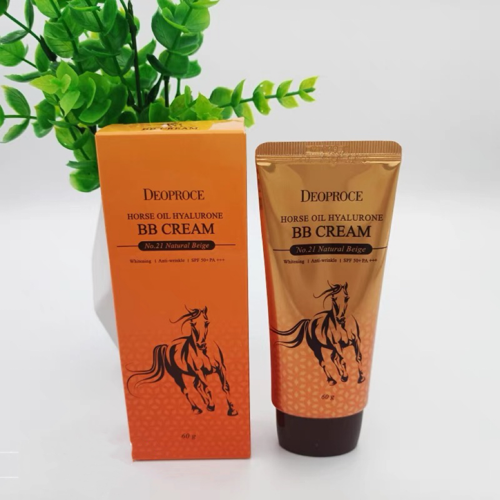 韩国Deoproce迪戈内斯马油透明质酸BB霜舒缓遮瑕提亮水润保湿60g