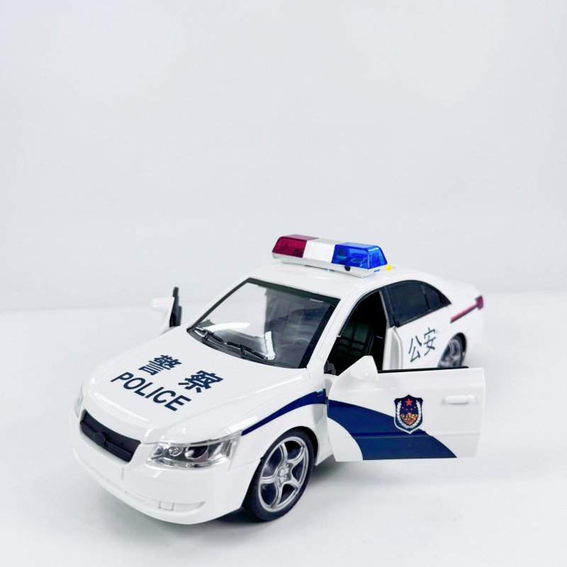 警车开门文艺车玩惯性声光礼盒
