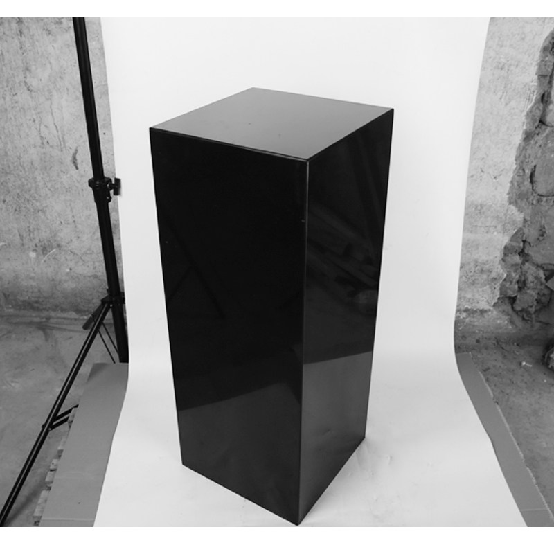 人造纯黑大理石底座 会所样板间装饰品雕塑摆件展示摆台石材基座