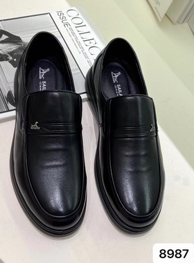 新款赛狼黑色男皮鞋MEN'S LEATHER SHOES
