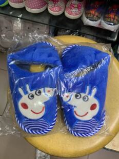 儿童包跟毛拖鞋Kid keep warm slipper，多色入，5双包邮