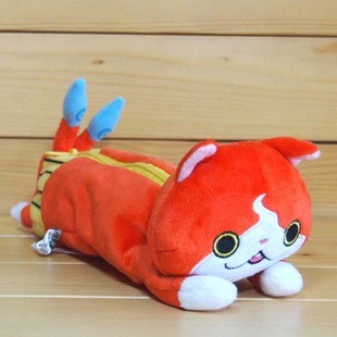 日本万代妖怪手表3DS动漫周边地缚猫儿童卡通毛绒玩偶笔袋收纳包