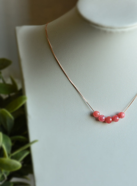 桃花运旺姻缘阿根廷红纹石吊坠