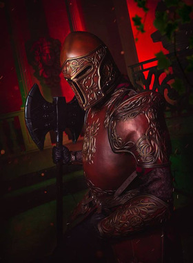 乌克兰代购Warrior◇手作复古战士骑士盔甲胸甲护腕护腿头盔套装