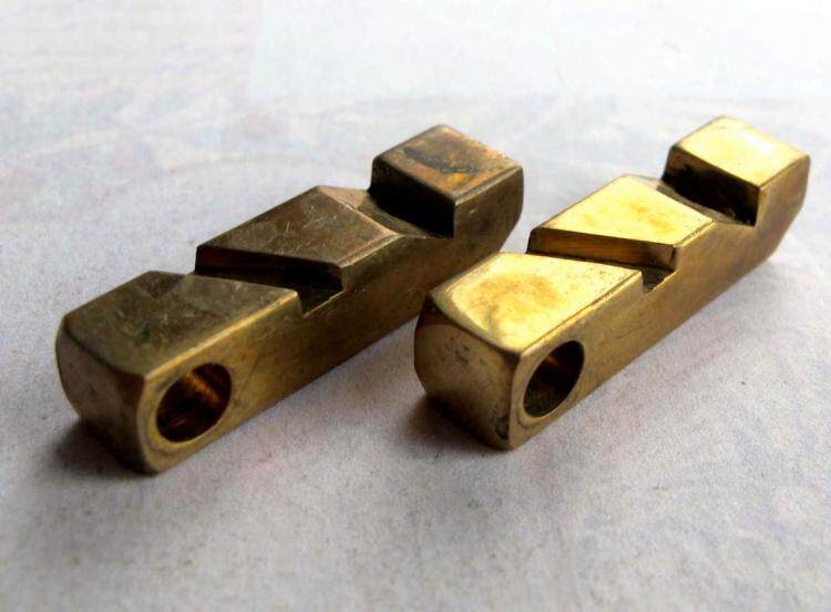 Whistle㊣美国代购 古着老式迷人节庆用品铜制吊坠哨子