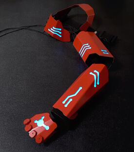 加拿大代购Gladiator◇手作金属赛博角斗士发光装甲铠甲手臂护手