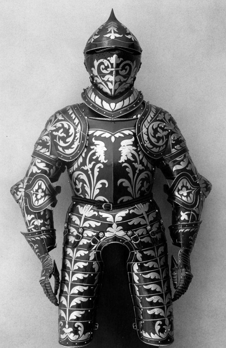海外代购Armor◇手作中世纪骑士蚀刻钢制可穿戴护甲盔甲铠甲套装