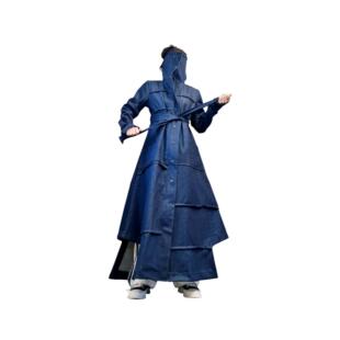 保加利亚代购Denim手作超大款前卫西装外套夹克配腰带叠穿风衣