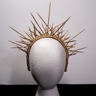 Spiked◇手作尖刺动漫真人秀女神光环cosplay皇冠头饰 美国代购