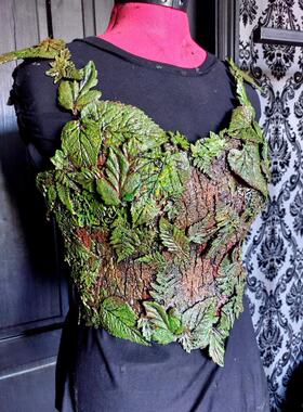 英国代购Preorder㊣ 手作森林系树叶图案胸甲聚会演出装饰服饰