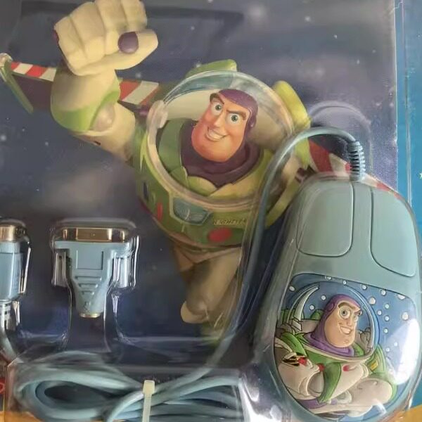 美国代购Computer◎古着卡通复古玩具总动员有线电脑鼠标和鼠标垫