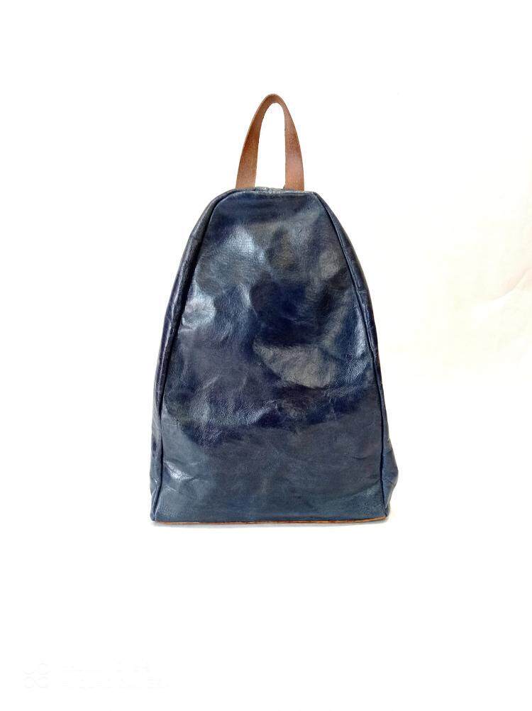 西班牙代购Backpack㊣ 手作精致奢华小羊皮实心黄铜硬件双肩背包