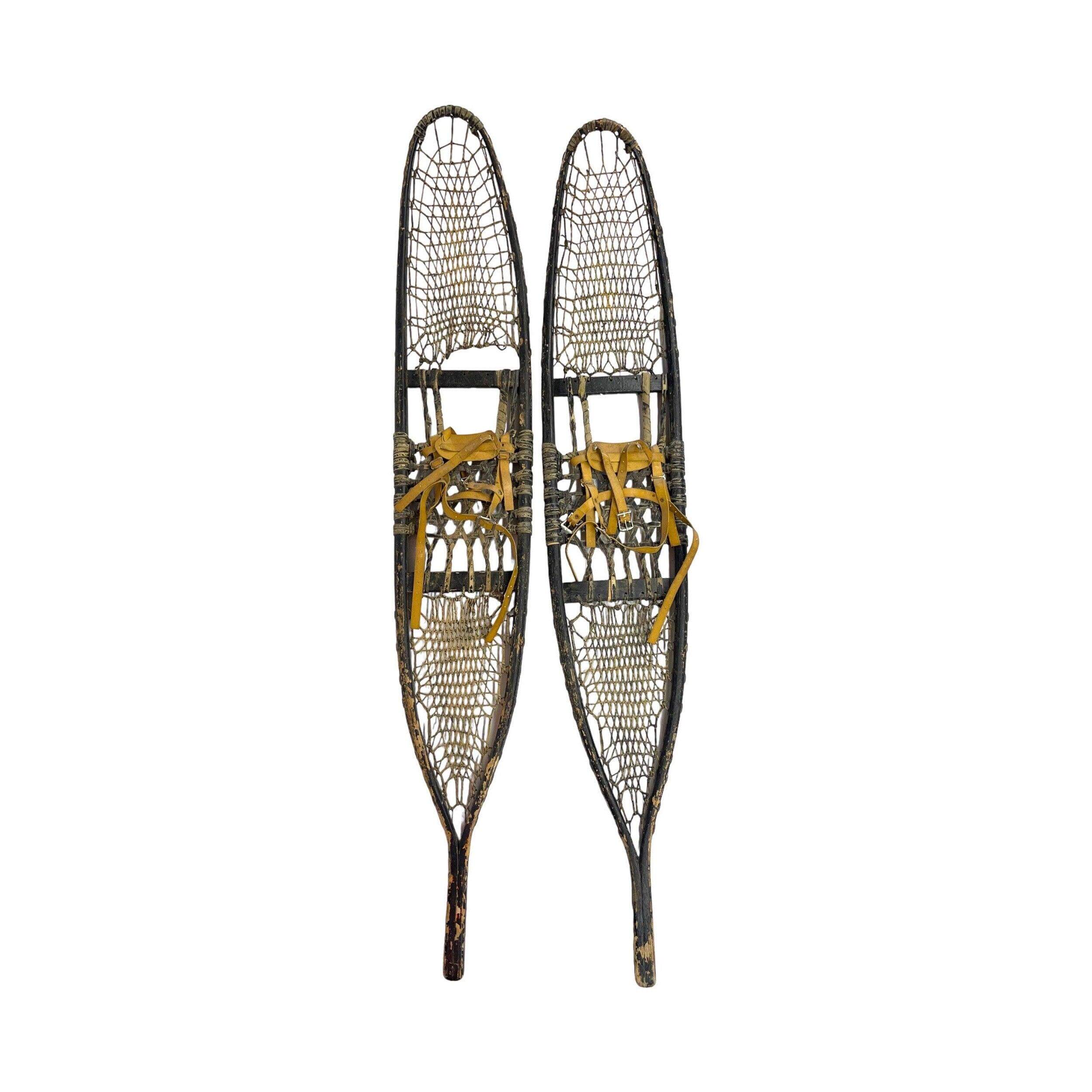 美国代购Snowshoes㊣ 古着双板滑雪板户外运动小屋装饰木制雪鞋
