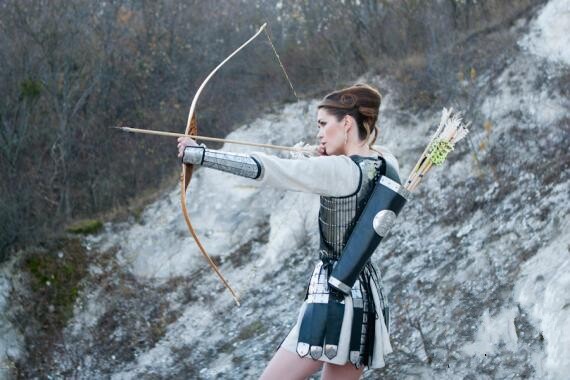 美国代购 △Archery手作特别仿古经典中世纪射箭皮革箭袋射箭类