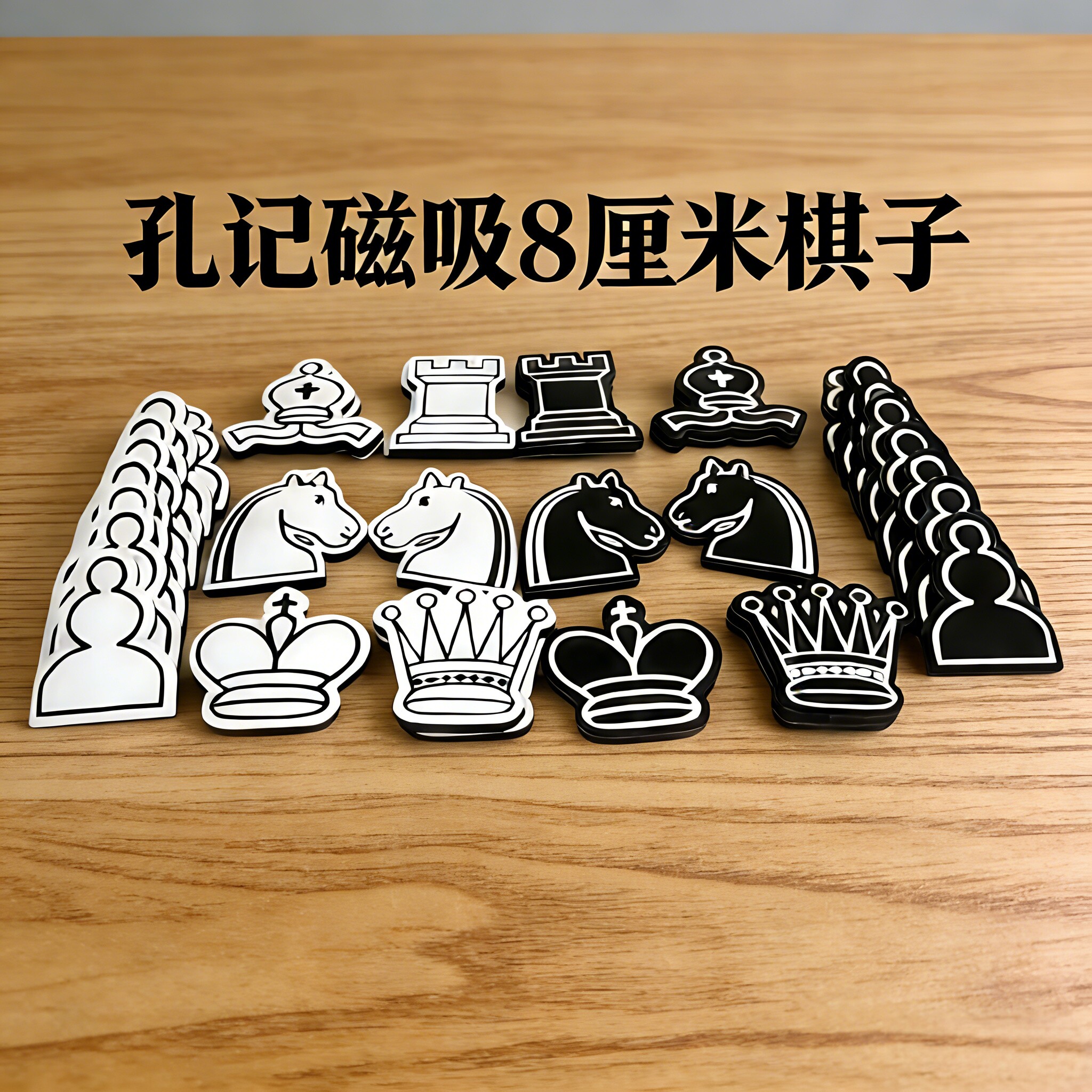 孔记磁性便携泡沫卡通棋子不掉磁