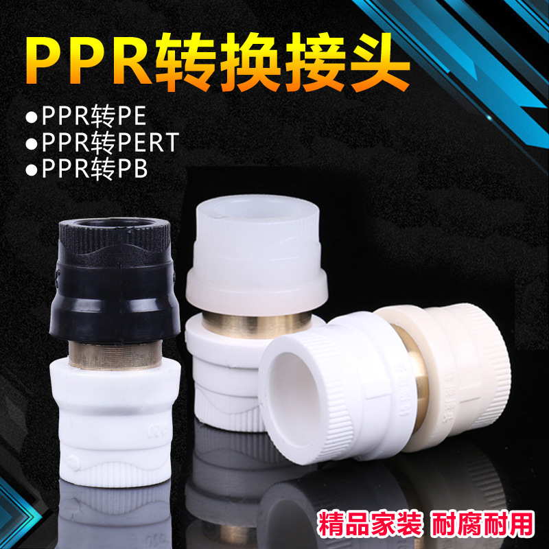 PPR转pe转换直接PB转PPR转pvc转换接头20 32地暖自来水管接头配件