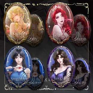 无期迷途联动吧唧蜜莉卡门奈特谷子椭圆周边来生泪来生瞳徽章反光