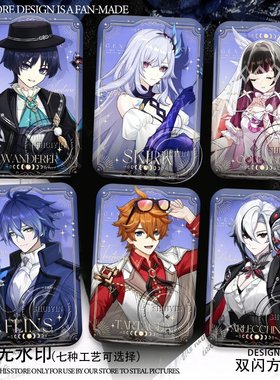 菲林斯散兵吧唧fes活动徽章达达利亚胸针反光方形谷子挂饰礼物