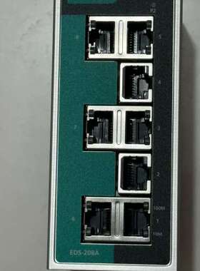 议价工程剩余拆机正品摩莎EDS-208A8口工业以太网交换机