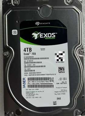 议价希捷4TB Exos 7E8 ST4000NM0025 3.