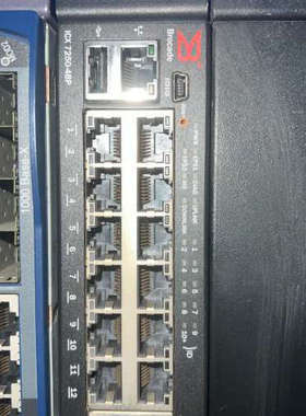 议价48口千兆电口POE8万兆光纤交换机二手博科Broca