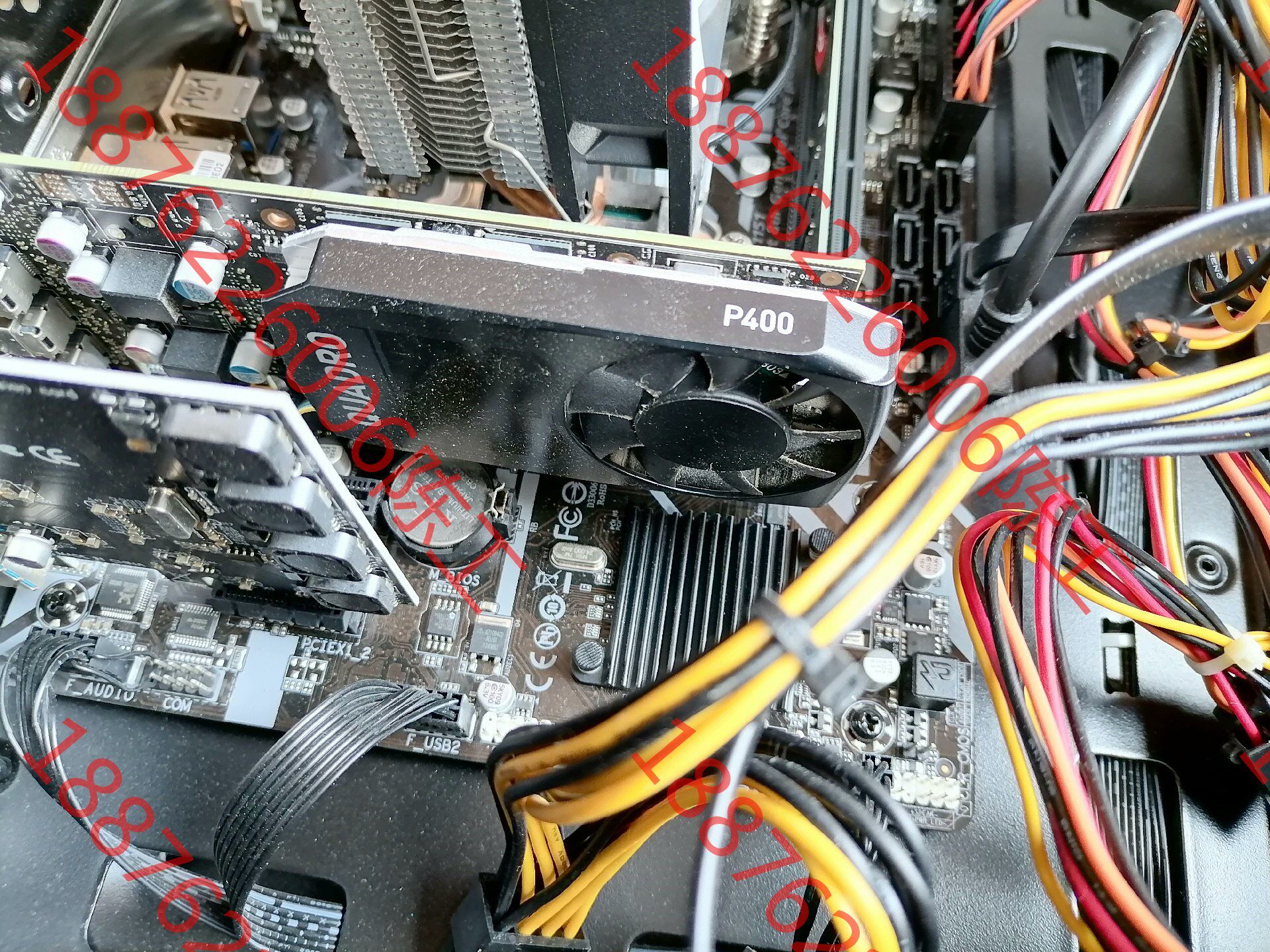 丽台p400,图形显卡,还没拆,东莞寮步带转接线来测试.议价