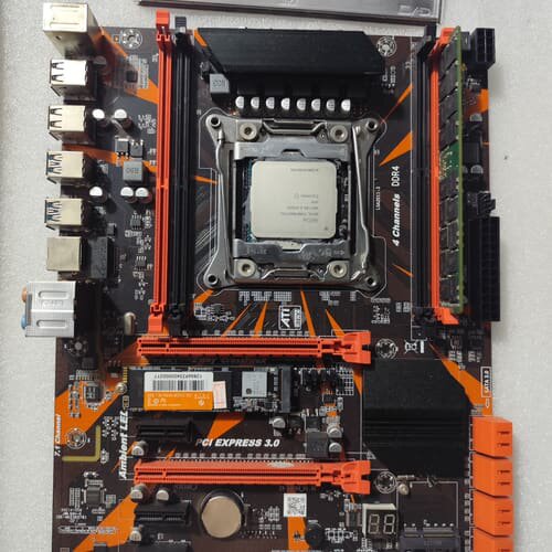 议价科脑X99E12核CPU16G内存D4M.2-128固