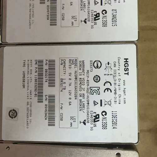 议价HGST/日立SAS拆机HUSMM1616ASS204