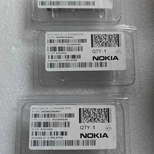 议价诺基亚 SFP 10GE LR 光模块 P/N:3HE04