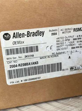 议价2004-RZ08BA1AN3，800W的AB伺服电机马达，