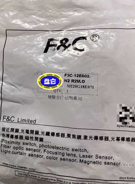 议价F&C/嘉准接近开关F3C-12ES02-N R2M全新原装