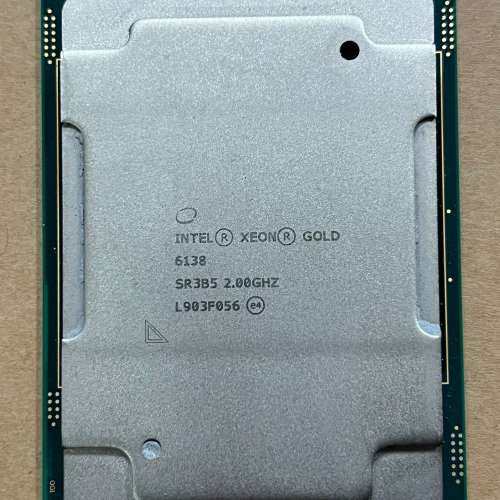 议价Intel至强金牌 6138 CPU 正式版 现货 现货