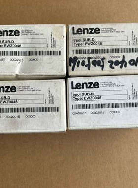 议价全新Lenze伦茨9针SUB-D通讯接头，型号EWZ0046