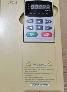 议价台达变频器VFD037B23A，3.7KW，功能正常使用，二