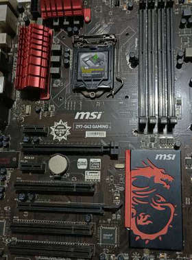 议价微星 MSi Z97-G43 GAMING主板，无挡板