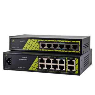 议价桢田6口/10口百兆POE交换机支持bt协议!10/100M