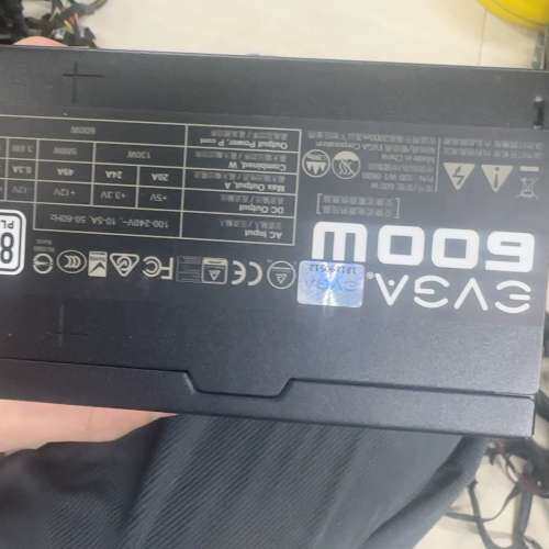 议价原装拆机evga额定600w电源 线齐全 成色可以 功能正常