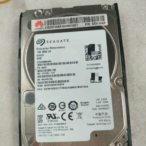 议价02311HAP 600G 10K SAS 2.5寸 1