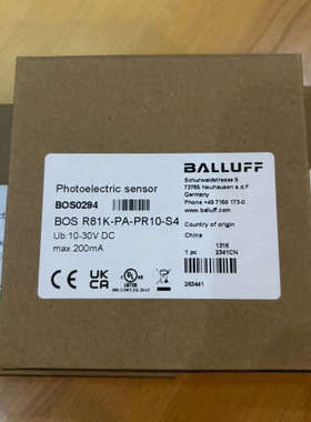 议价BOS0294，巴鲁夫光电，BOS R81K-PA-PR10
