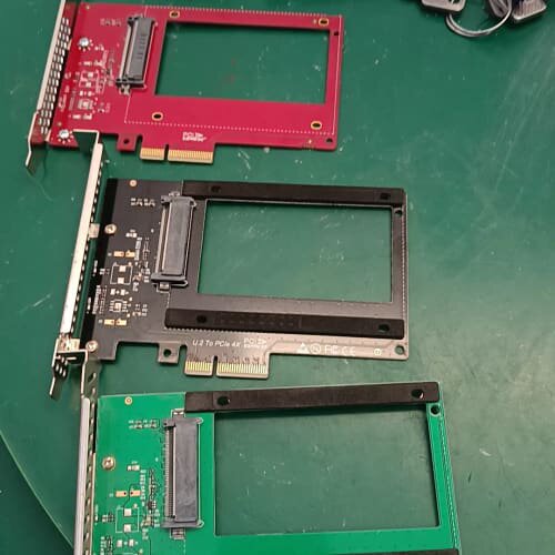 议价U.2转接卡SF8639接口转PCIe 3.0X4转接卡双口