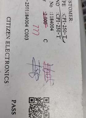 议价CPI-250-T 光电传感器（CITIZEN）