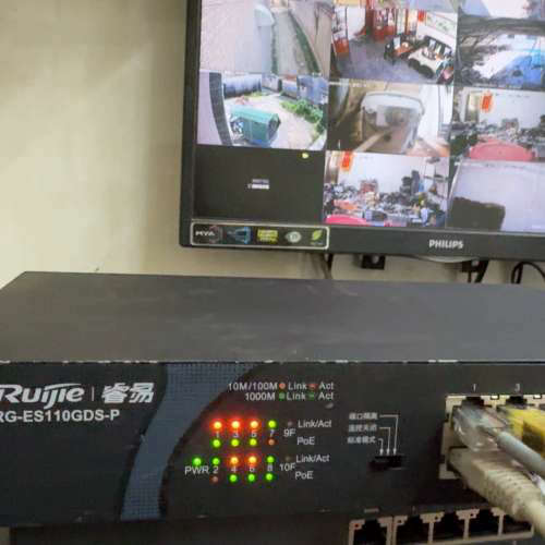 议价锐捷RG-ES110GDS-P  全千兆PoE交换机 （8口