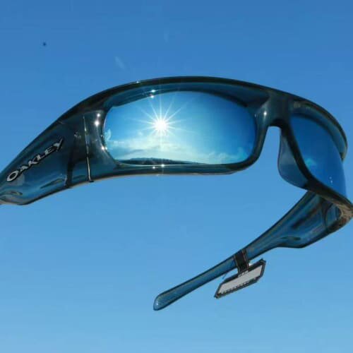 议价全新Oakley欧克利9522-04运动太阳镜，深蓝色镜框，