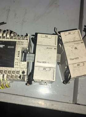 三菱PLC FX3G-14MT/ES-A 加扩展模块三个FX