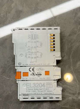 议价倍福PLC模块，型号EL3204，加强版4通道温度采集模拟量